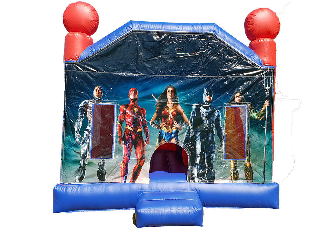 Justice League (5x5m) castle with slide