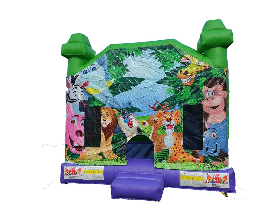 Jungle / Garden (5x5m) castle with slide